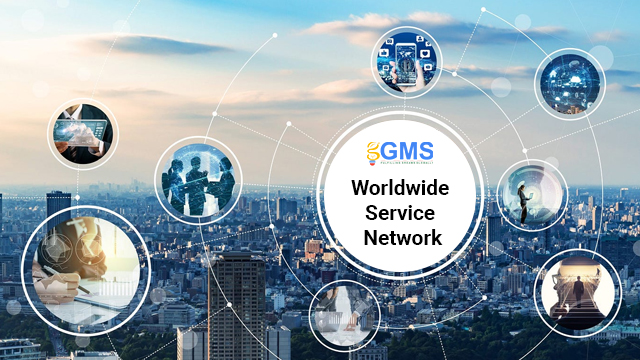 World map with crypto network nodes